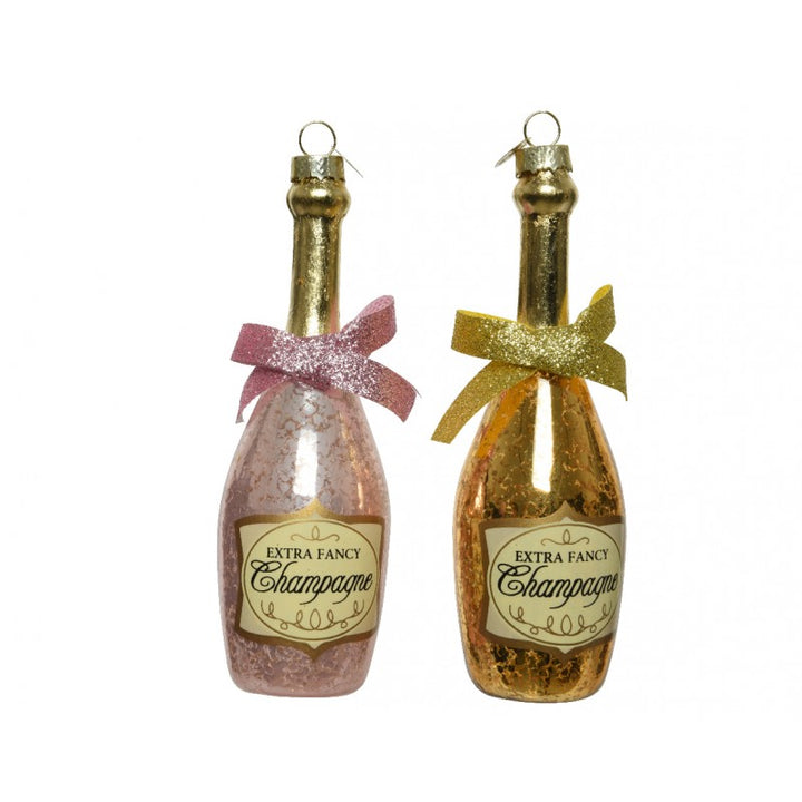 Decoro Bottiglia di Champagne H 13,50 cm