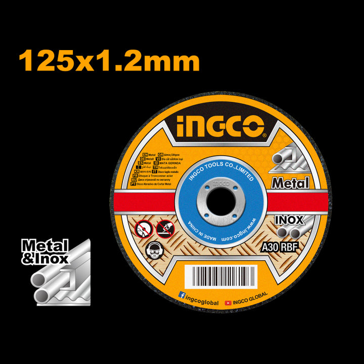 Disco a taglio per metallo 125x1,2mm