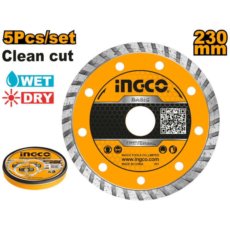 Disco Diam. Turbo Cor. Cont. 230mm (5 PZ)