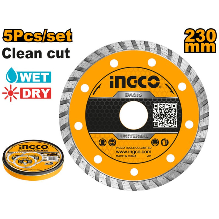 Disco Diam. Turbo Cor. Cont. 230mm (5 PZ)