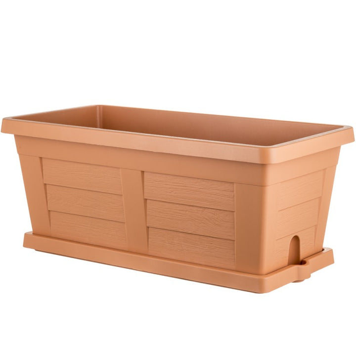 Fioriera legno cotto