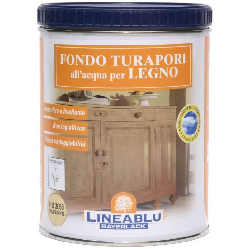 Fondo Turapori All'Acqua Trasparente HU3050 Lt 2.5
