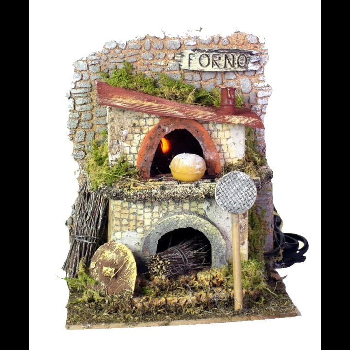 Forno Con Lampada Effetto Fiamma Cm.15x10x17,5