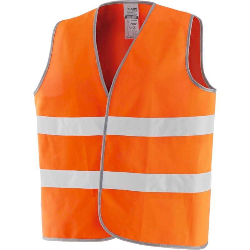 Gilet alta visilibita' in poliestere