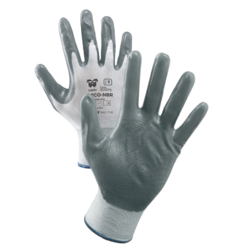 Guanti in filo continuo poliestere/nitrile 13 eco-nbr grigio