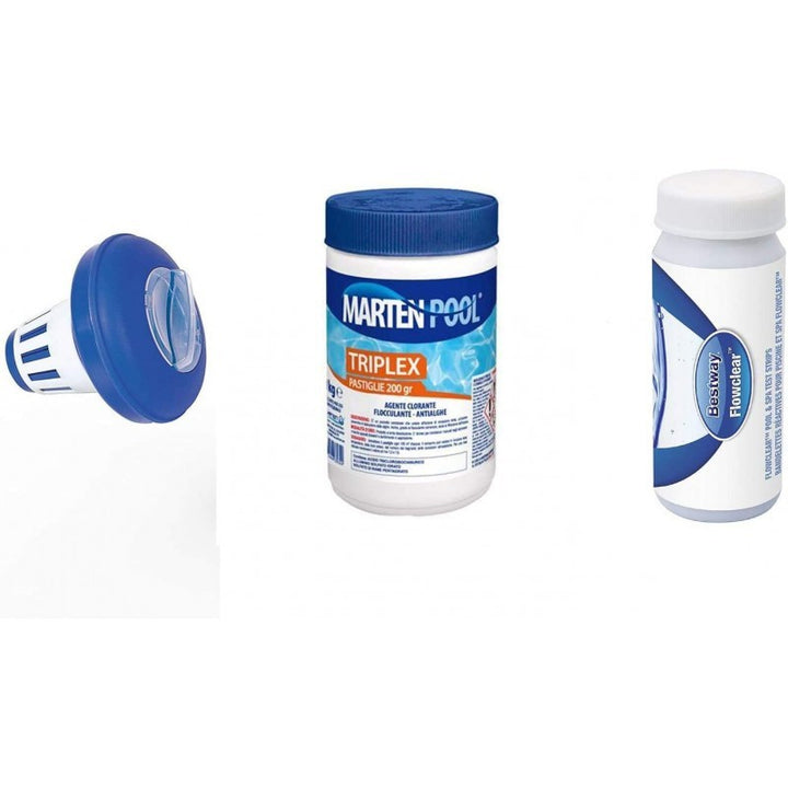 Kit di pulizia per il mantenimento acque della piscina