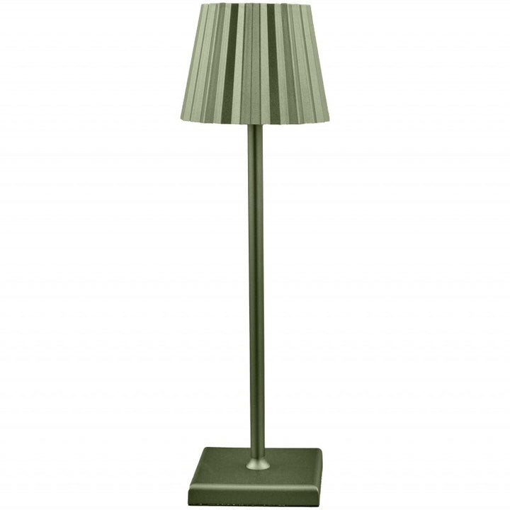 Lampada Touch Plisse Verde Oliva