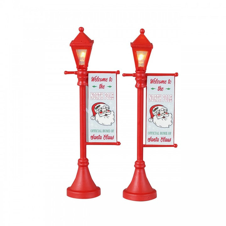 Lampioni Polo Nord Red 2pz | Lemax