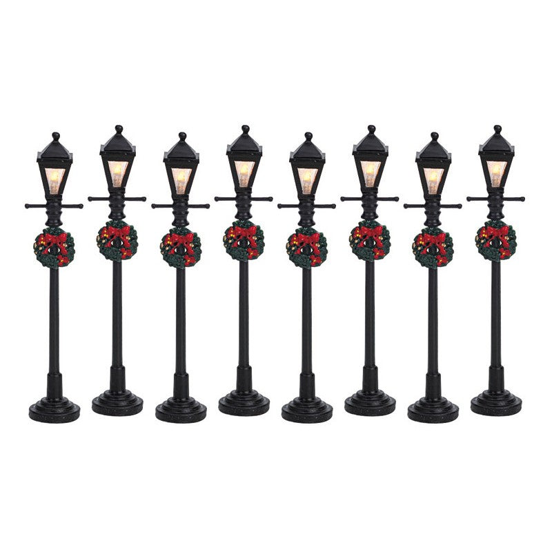 Lantern street lamp, set of 8 | Lemax