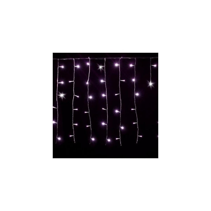 Luci di natale a tenda rosa 132 LED Lotti