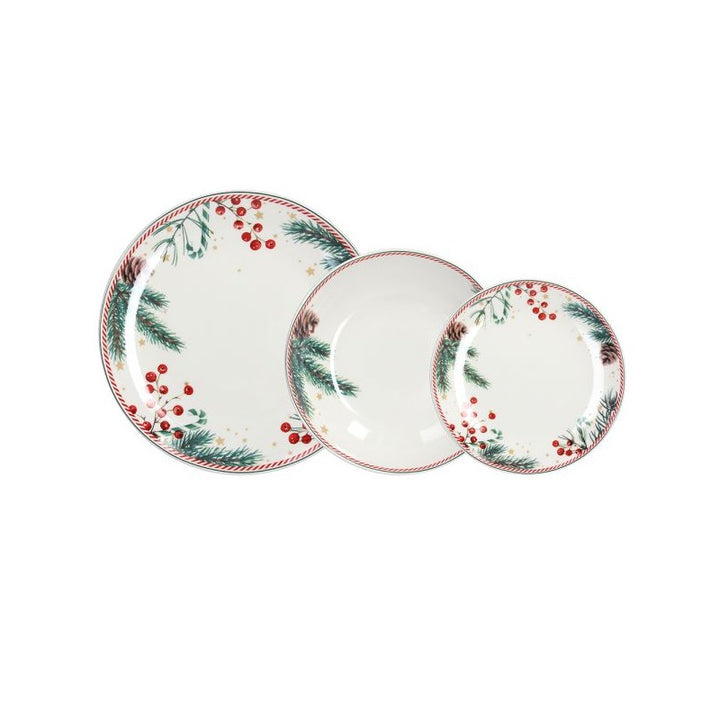 Madison Candy Christmas Serv. Tavola 18 Pz | Tognana