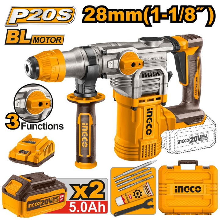 Martello Demolitore Brushless 28mm C/valig.