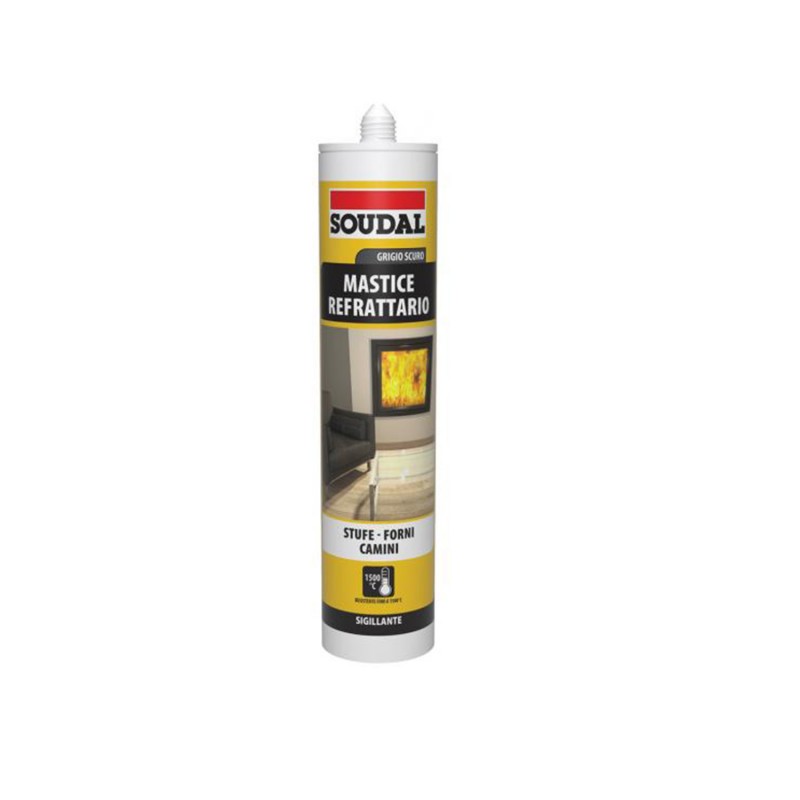 Mastice Refrattario 1500grd Grigio Scuro 300 ml