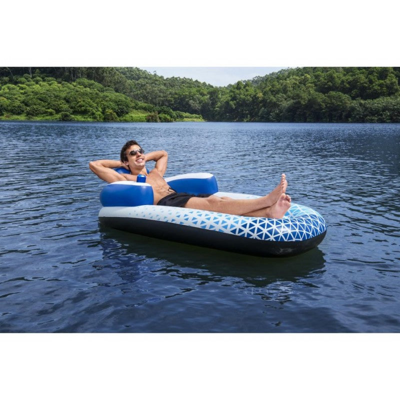 Materassino gonfiabile Lounge Onda Indaco Bestway