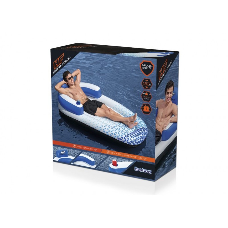 Materassino gonfiabile Lounge Onda Indaco Bestway
