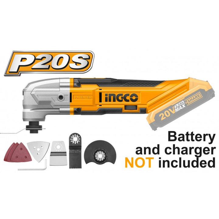 Utensile multifunzione a batteria Ingco 20v