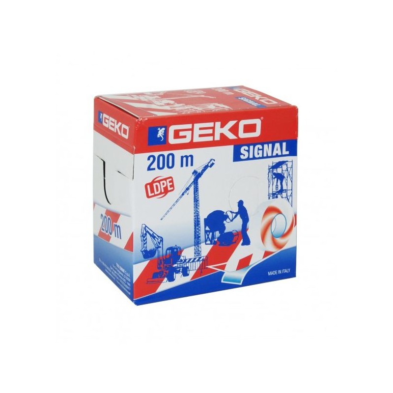 Nastro segnaletico bianco rosso