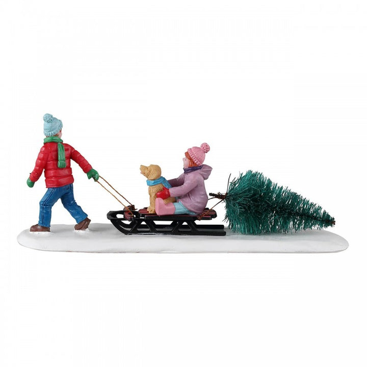 Paesaggio Bambini Albero Con Slittino | Lemax