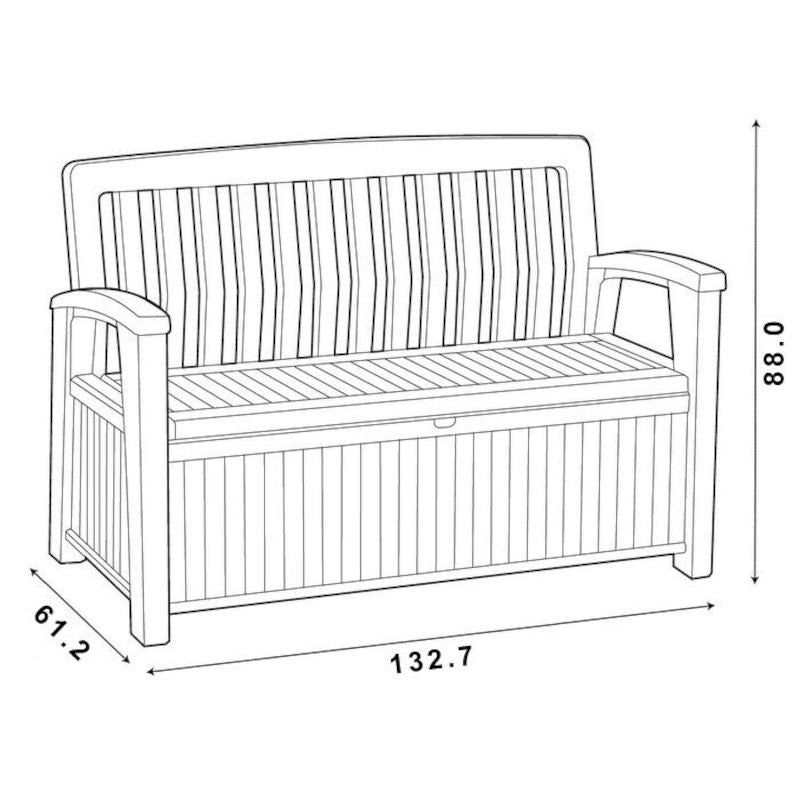Cassapanca Patio Storage Bianca | Keter
