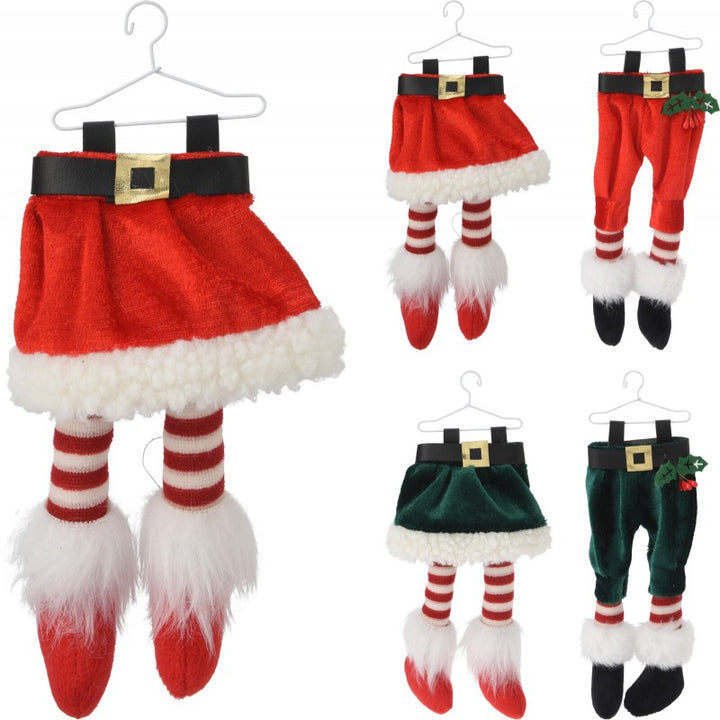 Addobbo per albero di Natale vestito di elfo 18cm