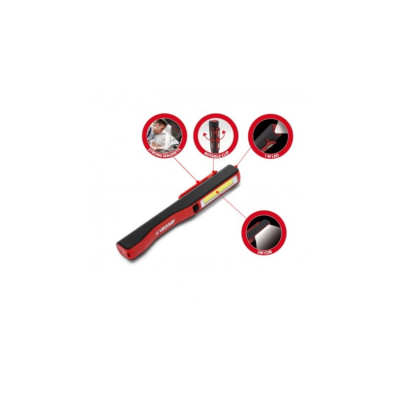 Penled con clip e calamita