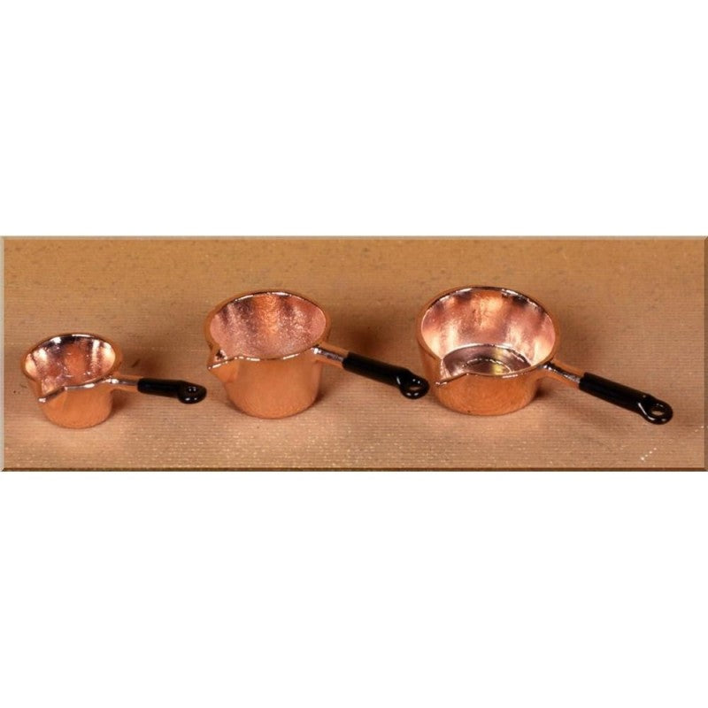 Set 3 pentole con scolino rame Rossi Rosa
