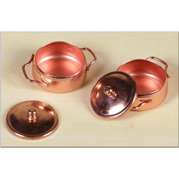 Pentole rame set 2 pz. per presepe