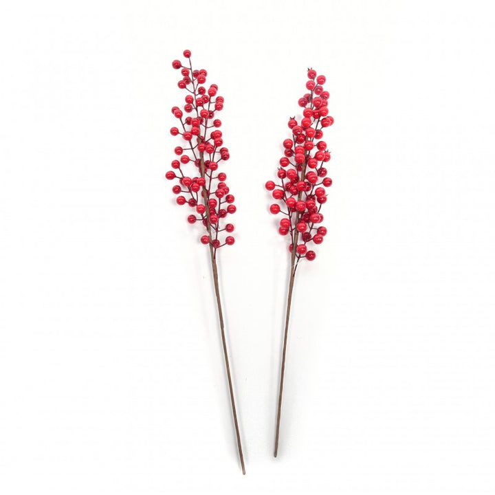 Pick con Bacche Bordeaux 61cm