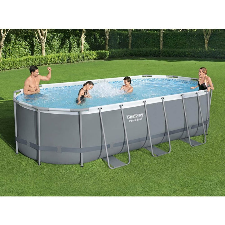 Piscina fuori terra ovale power steel 549 x 274 x 122 cm