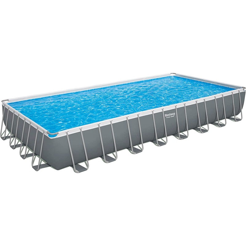 Piscina rettangolare 956 x 488 x 132 cm con filtro a sabbia