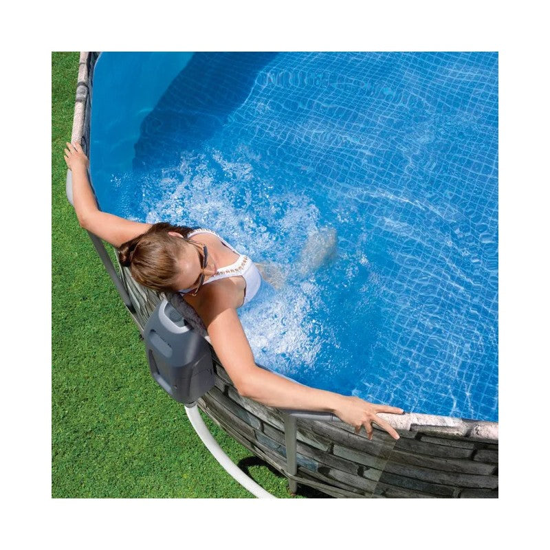 Piscina Power Steel Comfort Jet Ovale 610x366x122cm