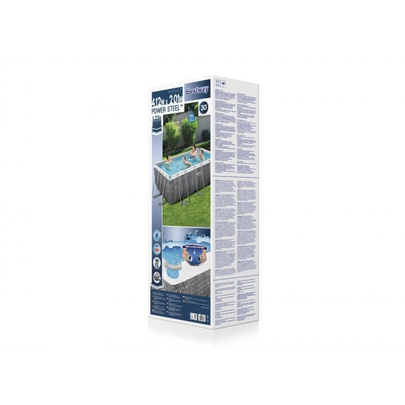 Piscina fuori terra 412x201x122mt Power Steel Frame