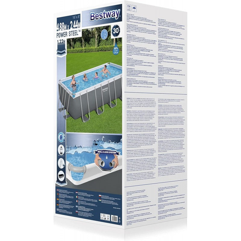 Piscina Bestway 56671 Power Steel Frame 488x244x122cm