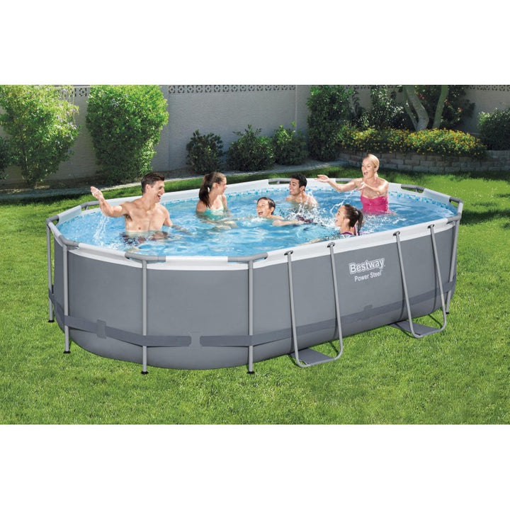 Piscina Bestway 56448 Power Steel Frame Ovale 488x305x107cm