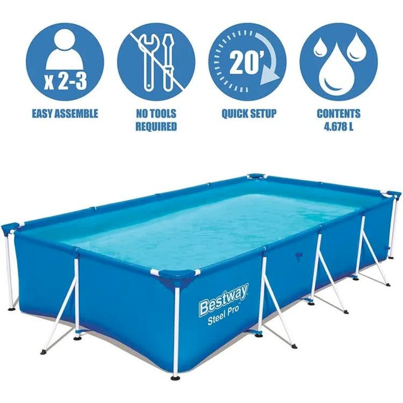 Piscina Bestway 56405 Rettangolare 400x211x81 Cm