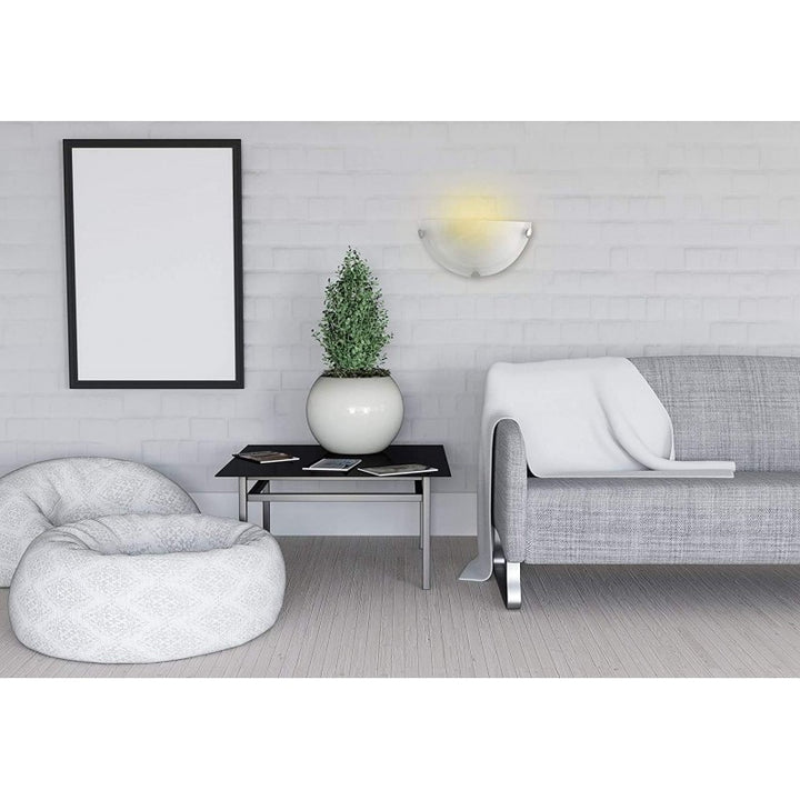 Plafoniera Semi Circolare E27 D.30cm B.co