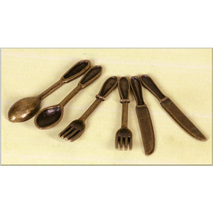 Posate ferro lungh. cm.3,5 (6 pz.) per presepe