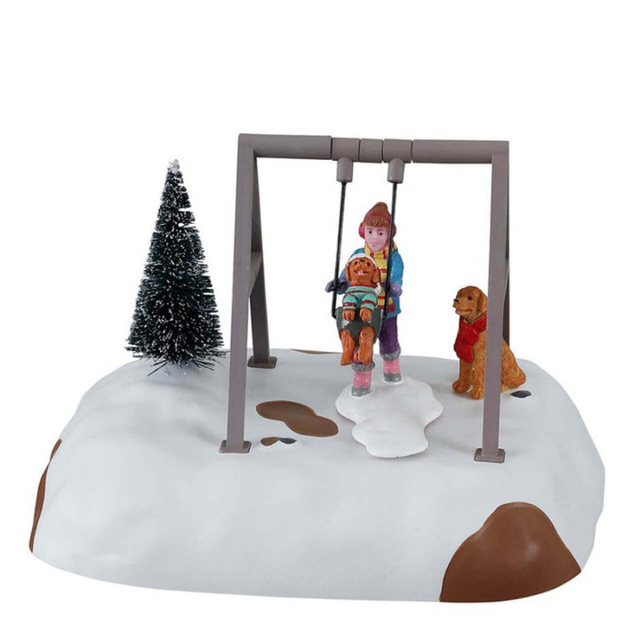 Puppy Gets A Swing Ride | Lemax