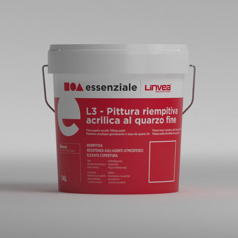 Pittura riempitiva acrilica al quarzo fine bianco - L3 Linvea