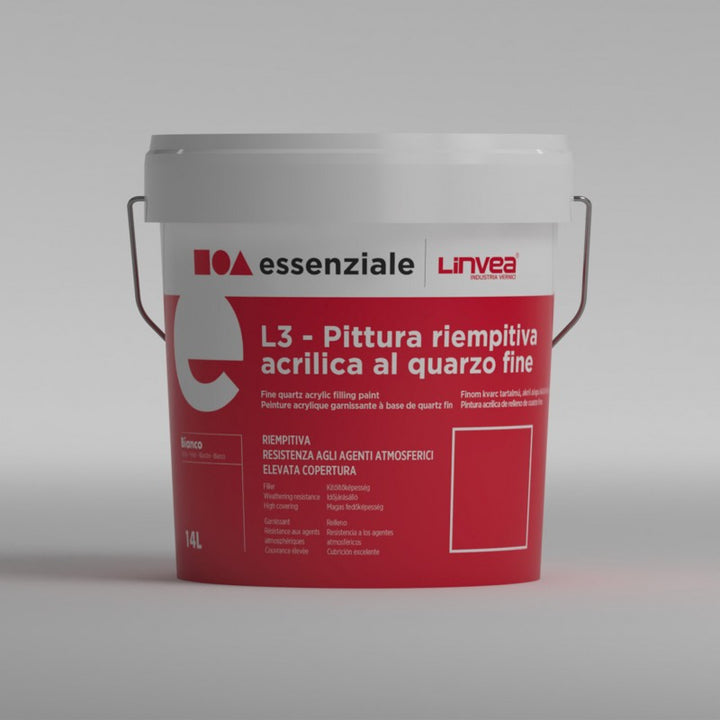 Pittura riempitiva acrilica al quarzo fine bianco - L3 Linvea