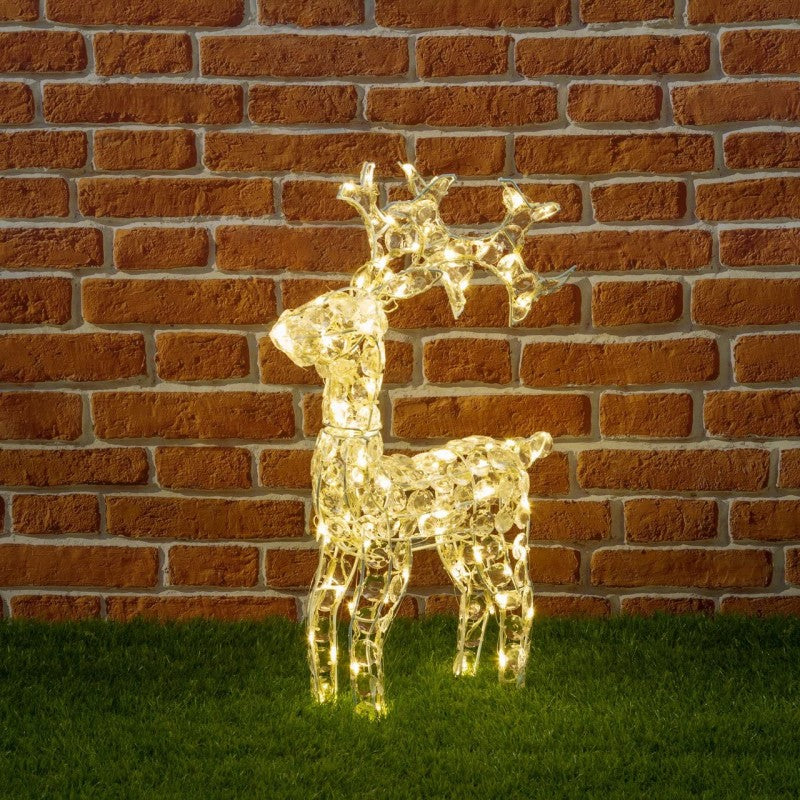 Renna Natalizia luminosa 100 LED Lotti