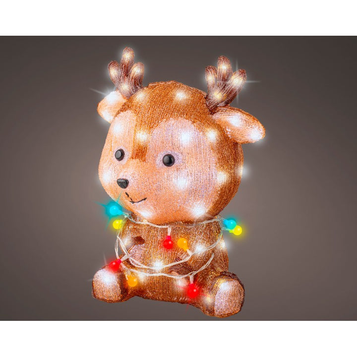 Renna natalizia da esterno a led