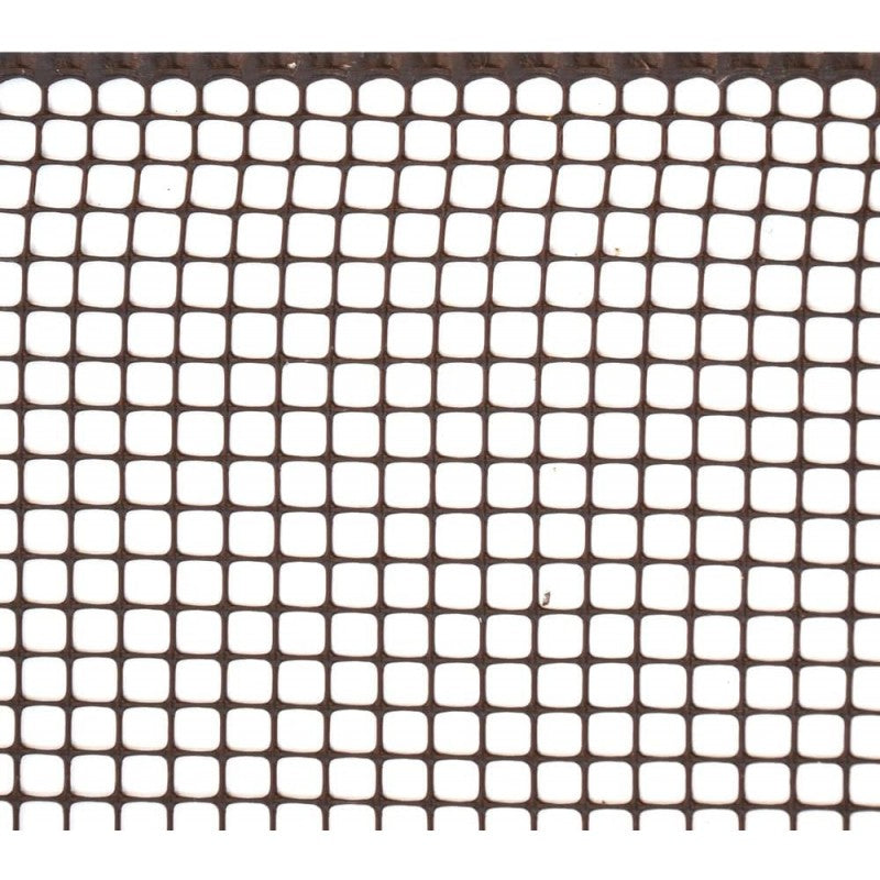 Rete Recinzione Plastificata 10x10mm Marrone 1mt