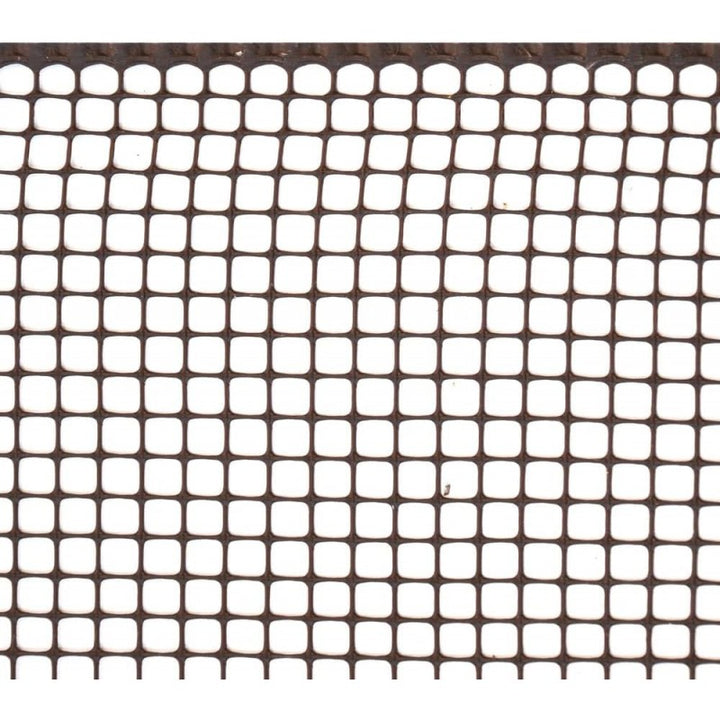 Rete Recinzione Plastificata 10x10mm Marrone 1mt