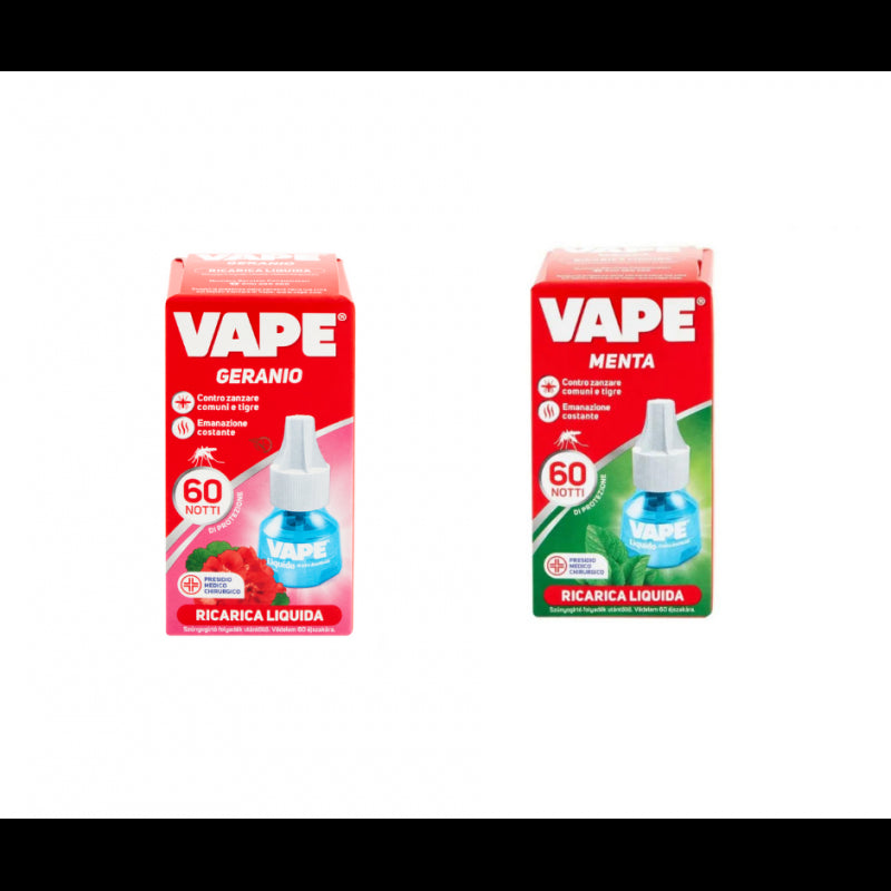 Vape Ricarica Liquida Geranio/Menta 60 Notti