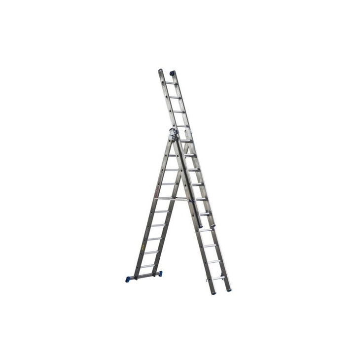 Scala alluminio azzurra a 3 elementi