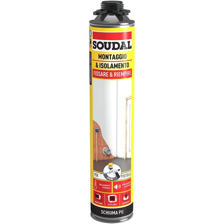 Soudal Schiuma poliuretanica a pistola da 750ml