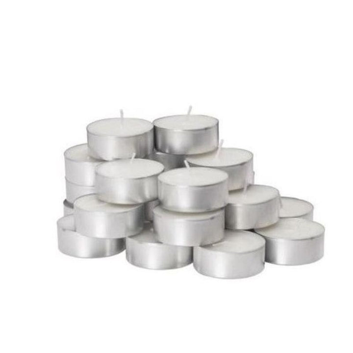 Set 100 tealight bianchi non profumati