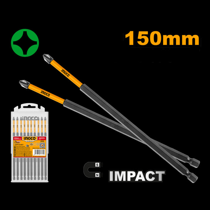 Set 10pz Cacciaviti Bit 150mm