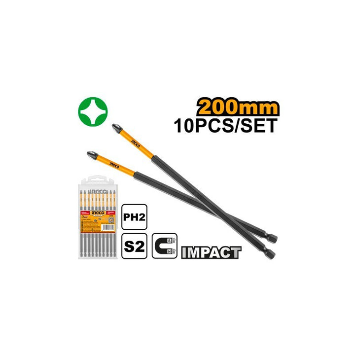 Set 10pz Cacciaviti Bit 20cm